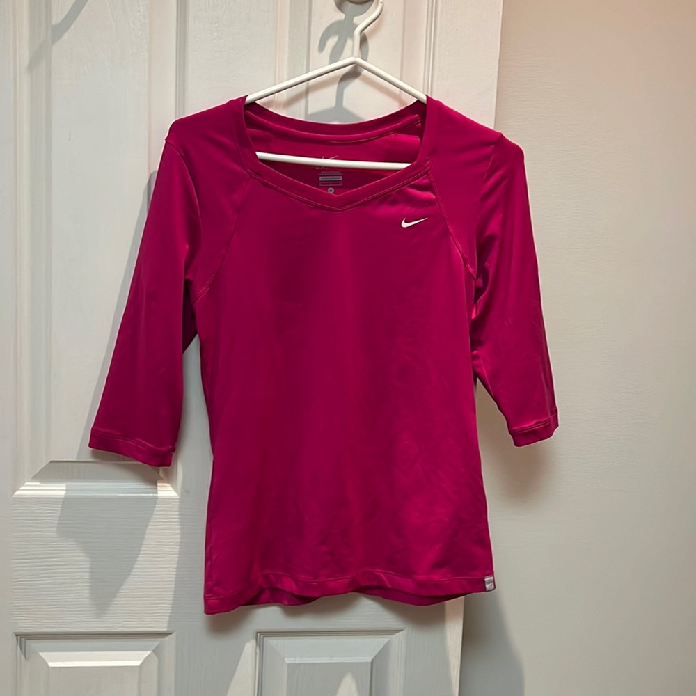 Nike Magenta Drifit Top